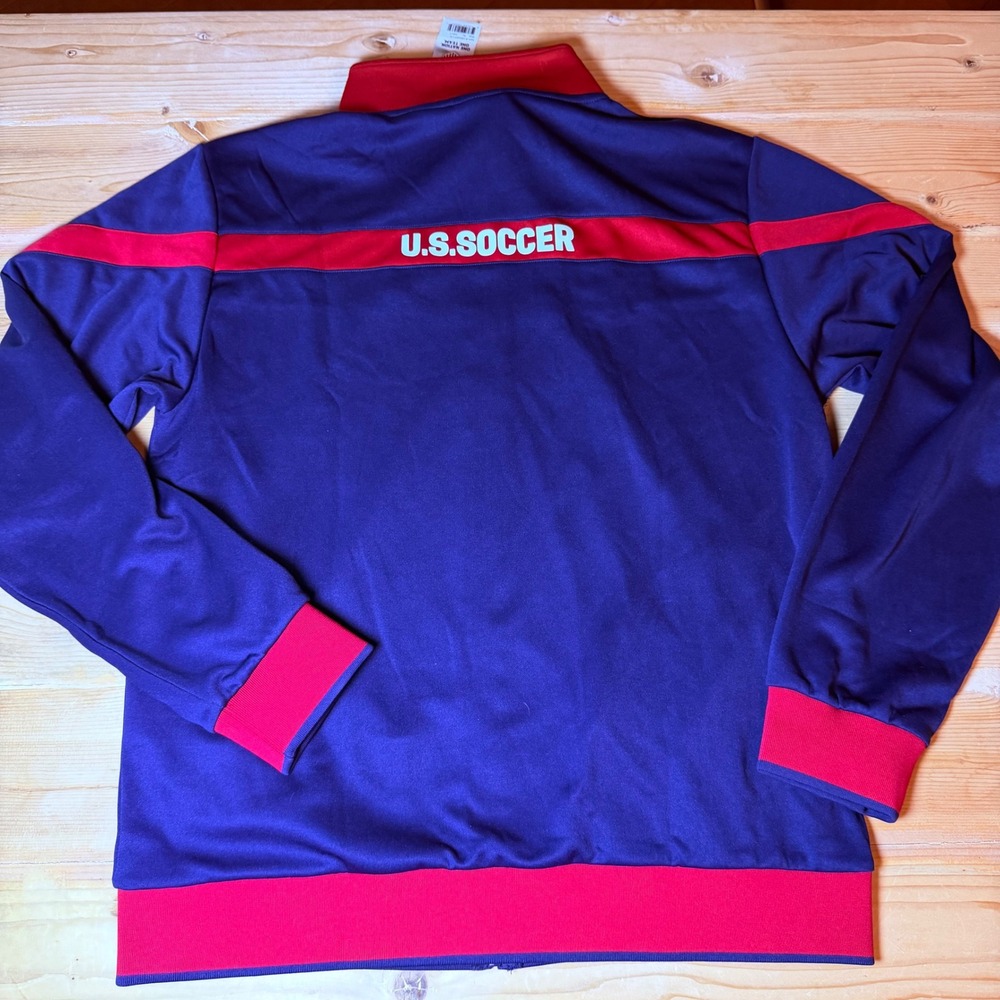 Icon Sports US Soccer Mens XL Track Jacket Navy Red Full Zip USA39TJ-N NWT - Picture 5 of 8